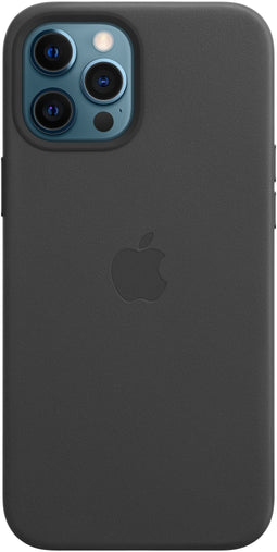 Apple iPhone 12 Pro Max - Leather Case - MagSafe - Zwart