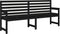 vidaXL - Tuinbank - 203,5x48x91,5 - cm - massief - grenenhout - zwart