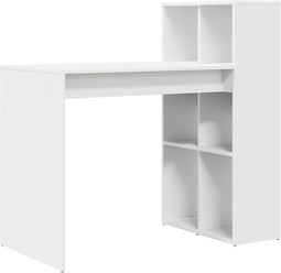 vidaXL - Bureau - Wit - 108x55x103,5 - cm - van - Gefabriceerd - Hout