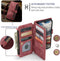 Caseme - Geschikt voor iPhone 14 Pro Max - Portemonnee hoes - Rood