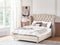 AYETTE - Tweepersoonsbed - Beige - 140 x 200 cm - Fluweel