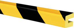 Moravia 422.24.758 Beschermprofiel met sleuf Zwart, Geel (l x b x h) 1000 x 25 x 30 mm