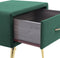 Nachtkastje met 1 lade FLAYAT Fluweel Smaragdgroen