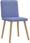 vidaXL - Eetkamerstoelen - 2 - st - stof - jeansblauw