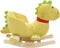 vidaXL Hobbeldier draak met rugleuning 60x32x53 cm pluche limegroen