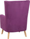 Beliani ONEIDA - Fauteuil - Paars - Fluweel
