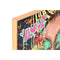 Schilderij Home ESPRIT Zwart Modern chica Coating 82 x 4 x 82 cm (2 Stuks)