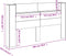 vidaXL - Hoofdbordkast - met - LED - 180x16,5x103,5 - cm - sonoma - eikenkleurig