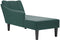 vidaXL - Chaise - longue - met - rechterarmleuning - fluweel - donkergroen