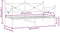 vidaXL - Slaapbank - zonder - matras - 107x203 - cm - staal - wit