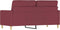vidaXL - Tweezitsbank - 140 - cm - stof - wijnrood