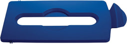 Deksel rubbermaid slim jim rs papier blauw