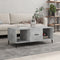 vidaXL - Salontafel - 102x50x40 - cm - bewerkt - hout - betongrijs