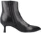 Unisa Lomas - Enkellaarsjes met rits - Kitten heel 6 cm - Zwart - Maat 39