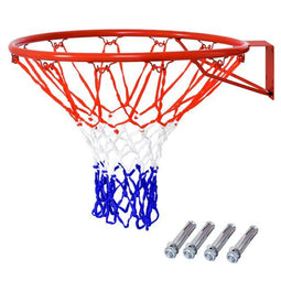Coast Basketballring - Staal - Ø 45cm - Stevig en Weerbestendig - Rood-Wit-Blauw