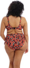 Elomi Kotiya Mid Rise Bikini Brief - Bikinibroekje - Terracotta Panterprint