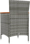 vidaXL - Tuinstoelen - 2 - st - poly - rattan - grijs