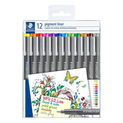 Staedtler - Fineliner pigment 308 0.5mm 12 st ass