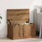 vidaXL - Opbergbox - 70x40x38 - cm - bewerkt - hout - artisanaal - eikenkleurig