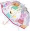 Disney Peppa Pig paraplu - transparant/roze - D71 cm - voor kinderen