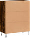 vidaXL - Dressoir - 69,5x34x90 - cm - bewerkt - hout - gerookt - eikenkleurig