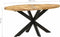 vidaXL - Eettafel - 160x90x75 - cm - ruw - mangohout