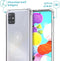 iMoshion Hoesje Geschikt voor Samsung Galaxy A71 Hoesje Met Koord - iMoshion Design Hoesje met Koord - Wit / Transparant / Dandelion