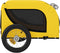 vidaXL - Hondenfietstrailer - oxford - stof - en - ijzer - geel - en - zwart