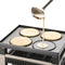 Solis 5 in 1 Tafelgrill 791 - Gourmetstel 4 Personen - Grill Wok Pizzamaker Raclette Pannenkoeken - Zilver (4 stuks)