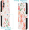 iMoshion Hoesje Geschikt voor Samsung Galaxy A14 (5G) Hoesje Met Pasjeshouder - iMoshion Design Softcase Bookcase - Roze / Blossom Watercolor