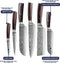 Shinrai Japan - Messenset - 6 delig - Hammered RVS - Luxe Geschenkdoos