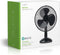 Nedis Tafelventilator | Netvoeding | Diameter: 300 mm | 35 W | Zwenkfunctie | 3 Snelheden | Zwart