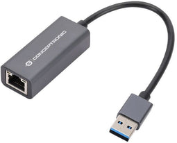 Conceptronic ABBY08G - Netwerkadapter - USB 3.2 - Grijs