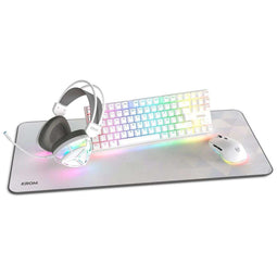 Krom NXKROMKLASS - Toetsenbord en muis - Mechanisch - RGB verlichting - Wit (4 stuks)