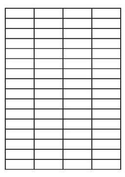 A4 etiketten 48,5 x 16,9 mm wit (100 vel)