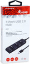 Equip 128957 - USB Hub - 7x USB 2.0 type-A - Zwart
