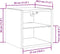 vidaXL - Tv-wandmeubels - met - LED-verlichting - 2 - st - 30x28,5x30 - cm - oud - hout