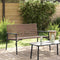 vidaXL - Ligbank - Zwart - 113x79x75 - cm - Poly - Rattan