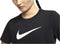 Nike Dri-FIT Crew - Sportshirt Dames - Korte mouwen - Zwart - Maat XS
