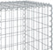 vidaXL - Schanskorf - 800x50x150 - cm - gegalvaniseerd - ijzer - zilverkleurig