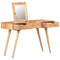 Kaptafel met spiegel 112x45x76 cm massief acaciahout
