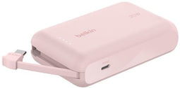 Belkin BoostCharge BPB021HQPK - Powerbank 10.000mAh - 20W Snellaadfunctie - Geïntegreerde USB-C-kabel