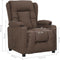 vidaXL Fauteuil verstelbaar stof taupe