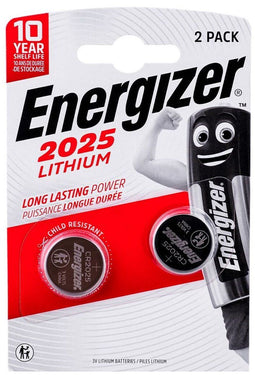 Energizer CR2025 - Lithium Batterij Knoopcel 3V - 2 stuks (2 stuks)