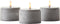 Brilliant Bougie Batterij - Tafellamp - LED - Flickering Candle Light Set - Grijs/Smoke - IP44