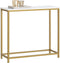 SoBuy FSB29-G - Console Tafel - Gouden Metalen Frame - 80x75x30 cm