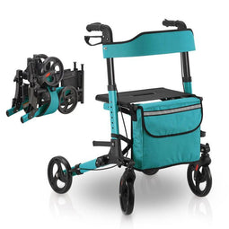 Aluminium Rollator Vital - Opvouwbaar - Lichtgewicht - 130 kg max belastbaar
