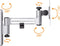 Tv muurbeugel voor 13-32 inch scherm - Compact - Basic - Full-motion - Tot 15kg - Zilver