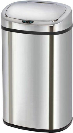 Kitchenmove prullenbak 68 liter met Sensor. Hoogglans Chroom - Automatische klep open.