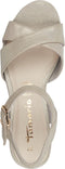 Tamaris Core - Dames Sandalen - Hakhoogte 7 cm - CHAMPAGNE - Maat 37